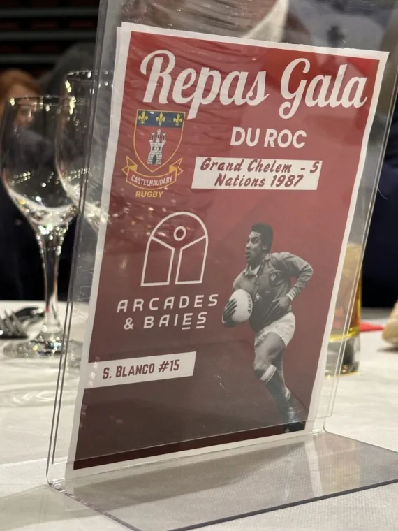 Partenaire au Repas Gala du @rocastelnaudary, Castelnaudary, Cybèle Menuiseries