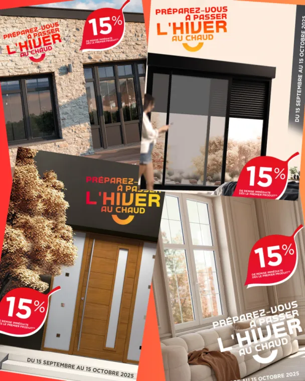 Promo d'automne chez voter menuisier, Castelnaudary, Cybèle Menuiseries