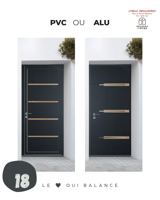 Case 18 : porte d'entrée PVC ou Alu ?, Castelnaudary, Cybèle Menuiseries